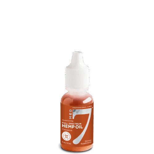 844 mg Med 7 Hemp CBD Oil Travel Size